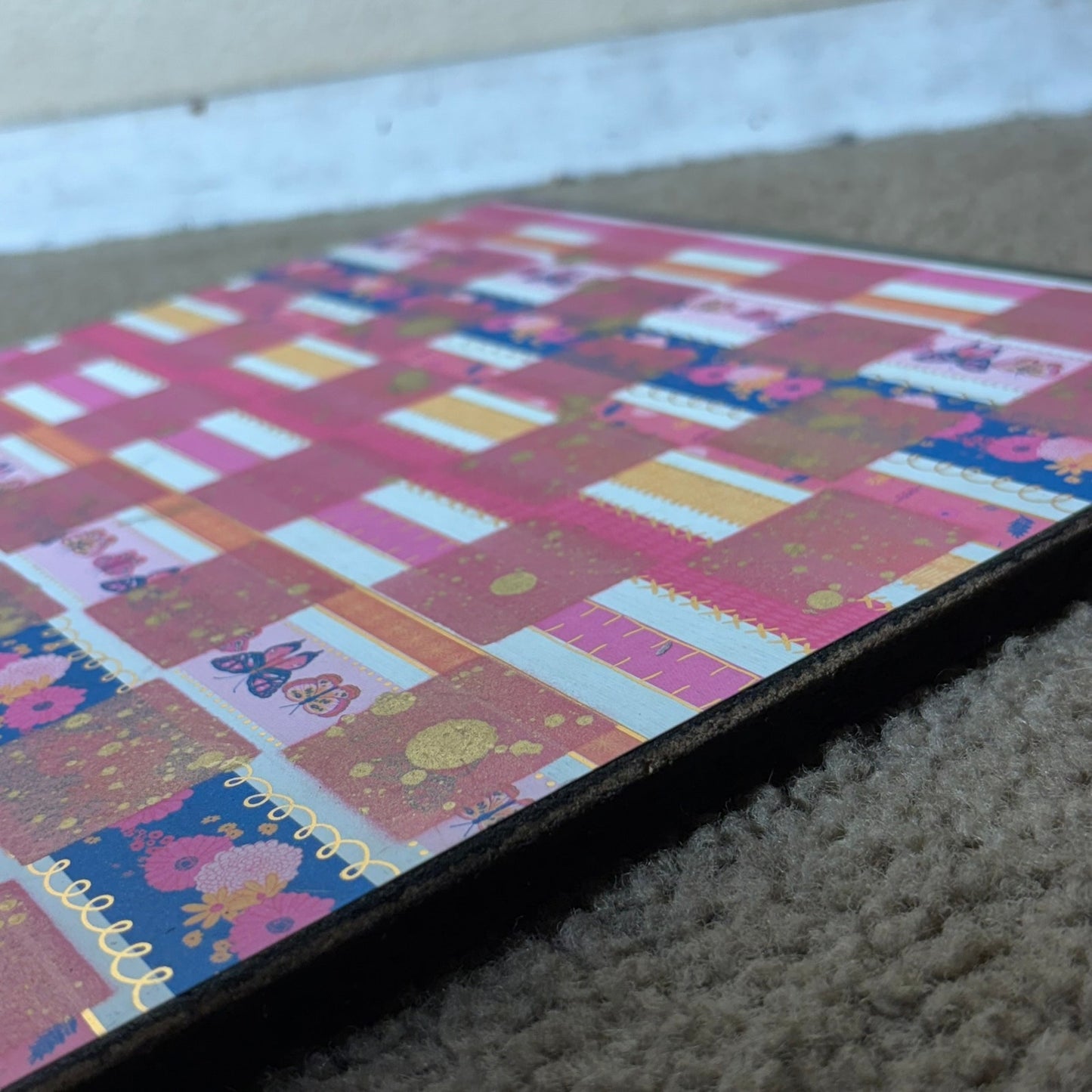 Gold Shine Pink - Scrapbook Chess Board