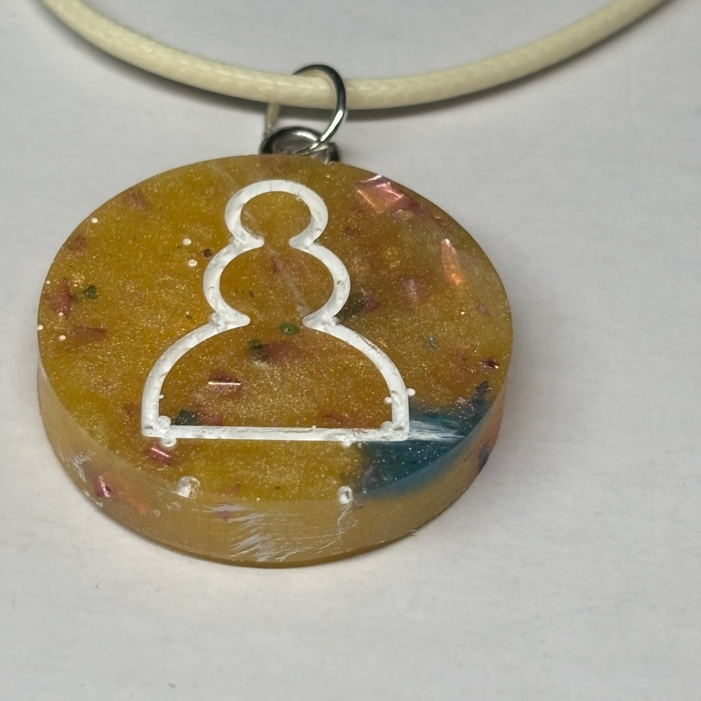 Royal Banana Pawn - Handmade Resin Chess Necklace