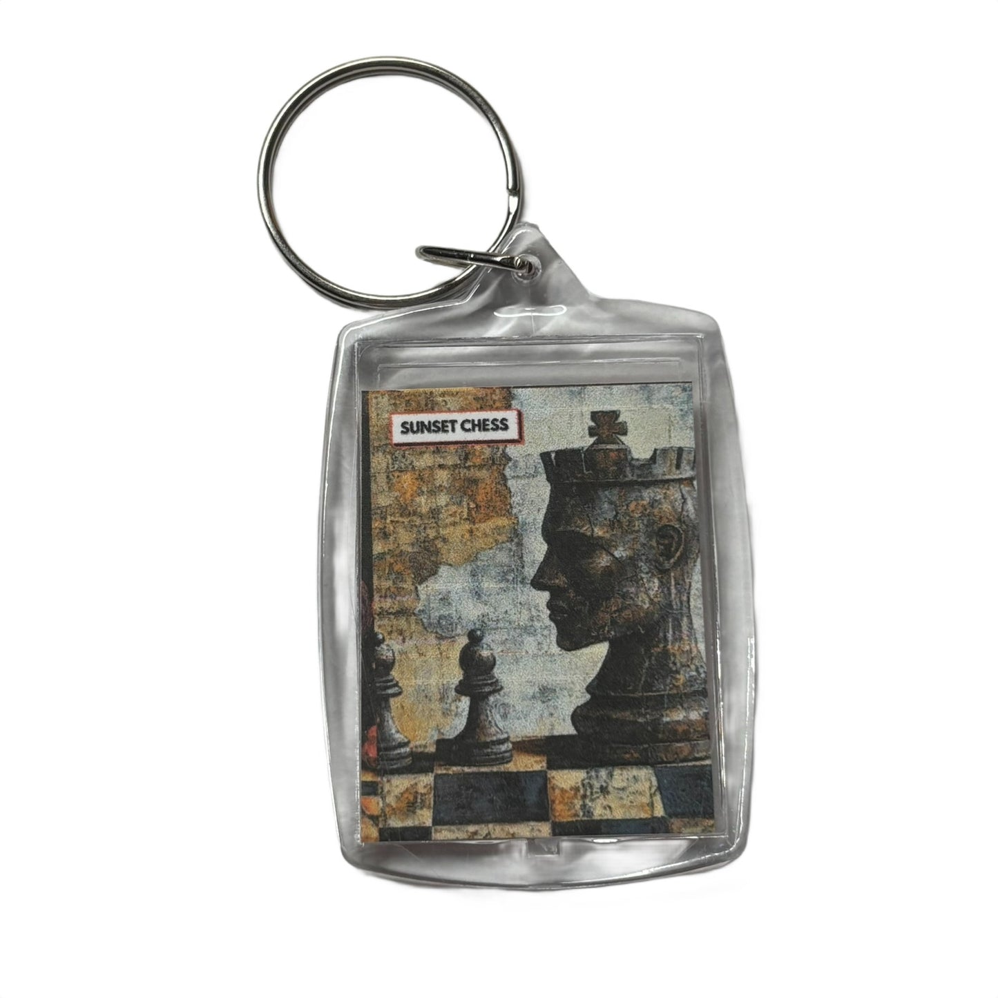 Stone Man - Chess  Photo Keychain