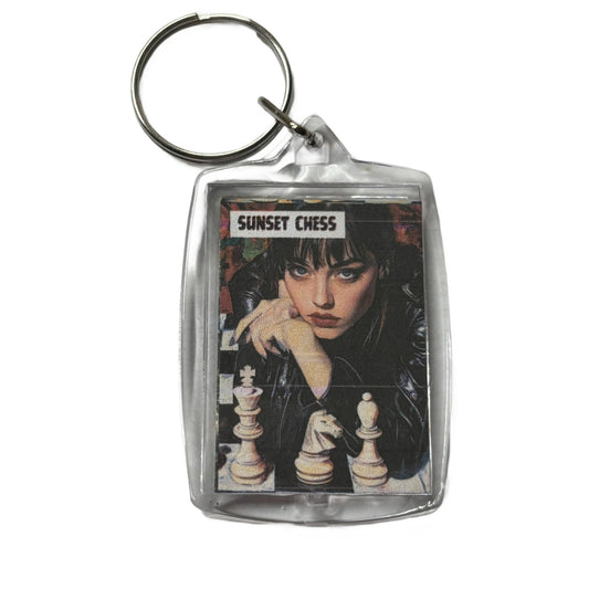 Pretty face - Chess  Photo Keychain