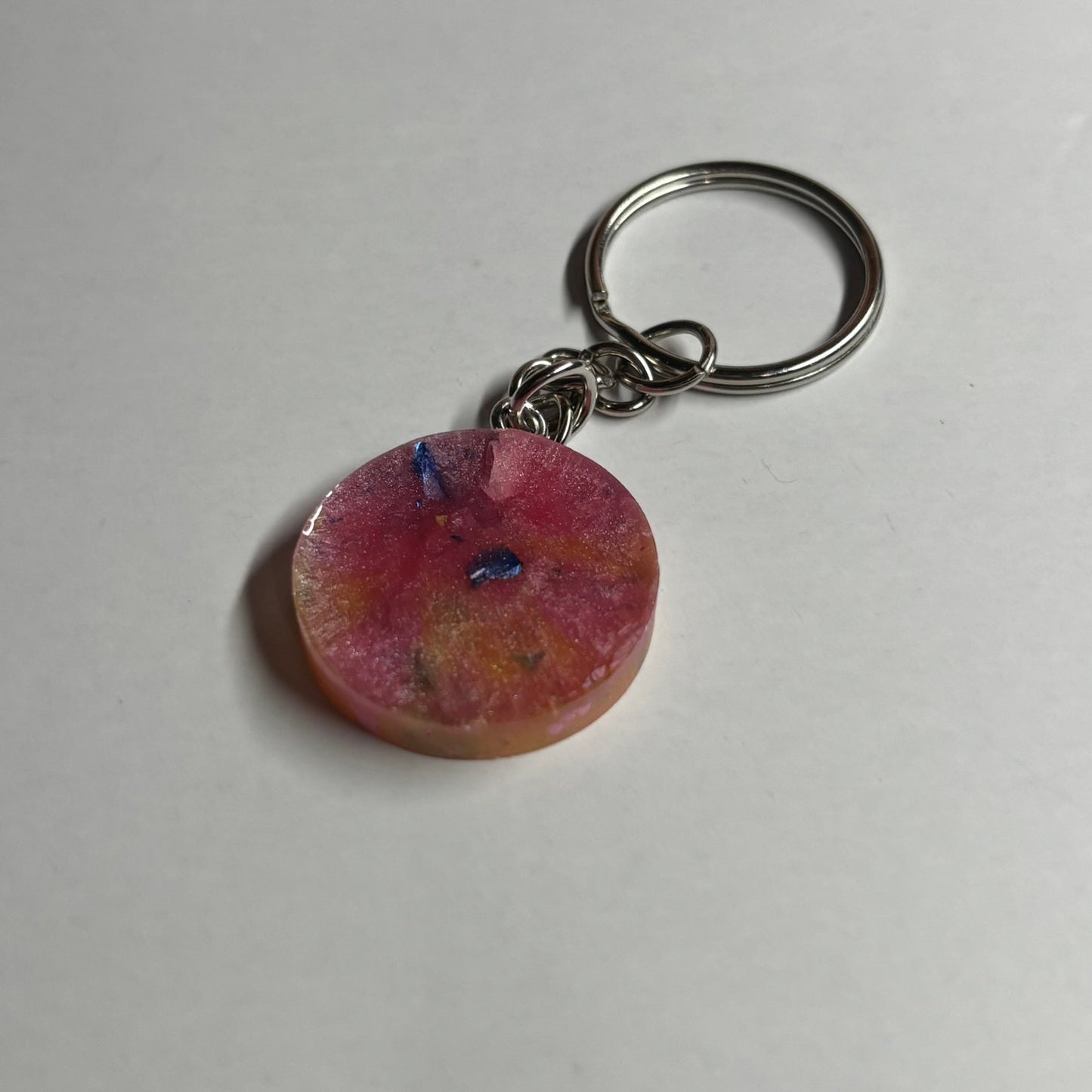Flush Pink Bishop - Handmade Resin Keychain - Flat Edition