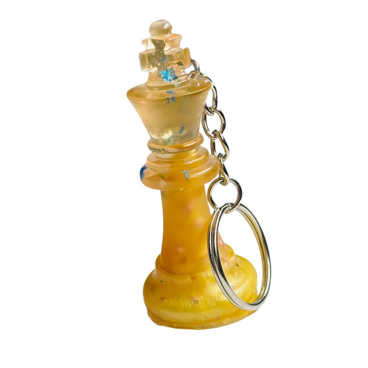Yellow Royal King - Handmade Resin Keychain