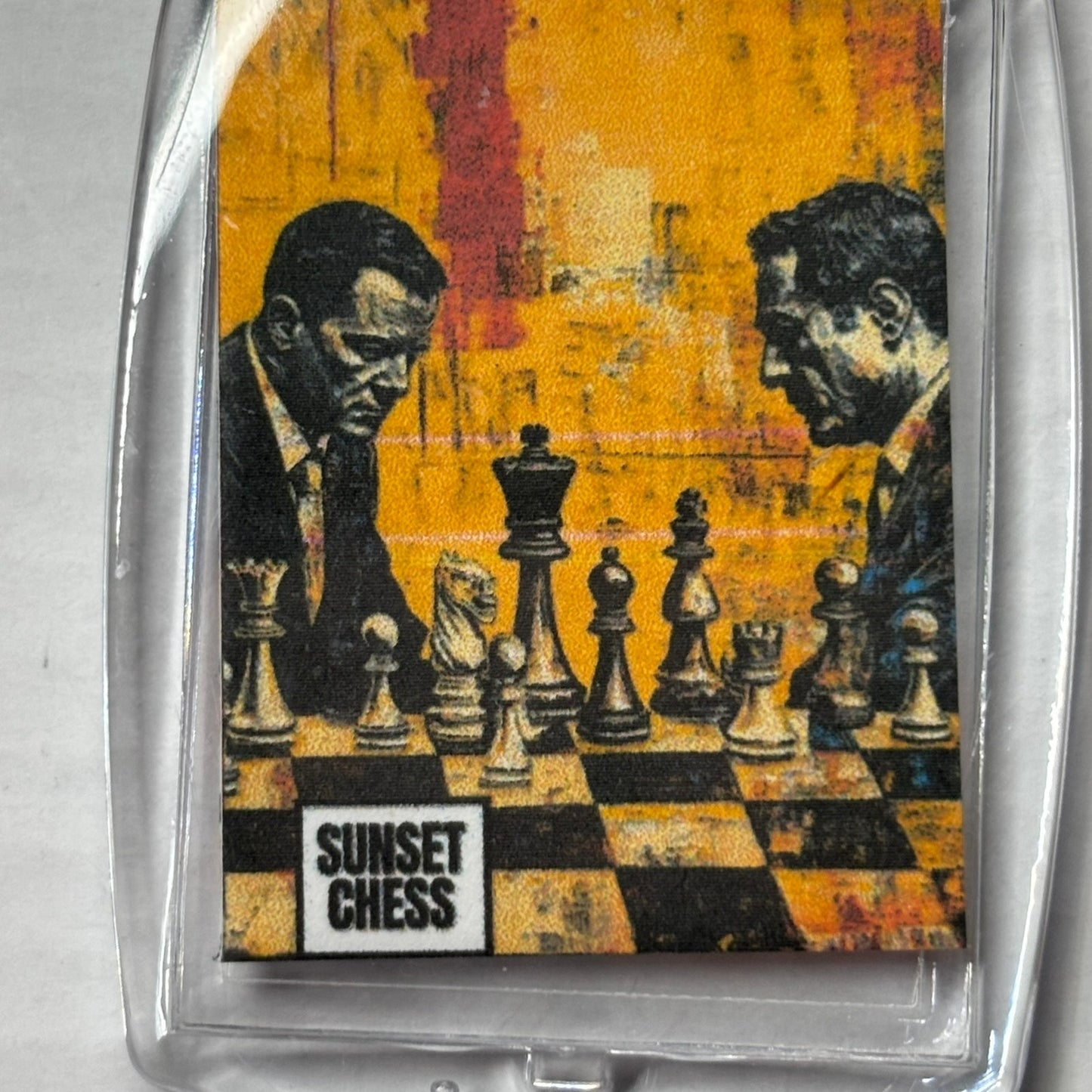 The Business Men - Chess  Photo Keychain