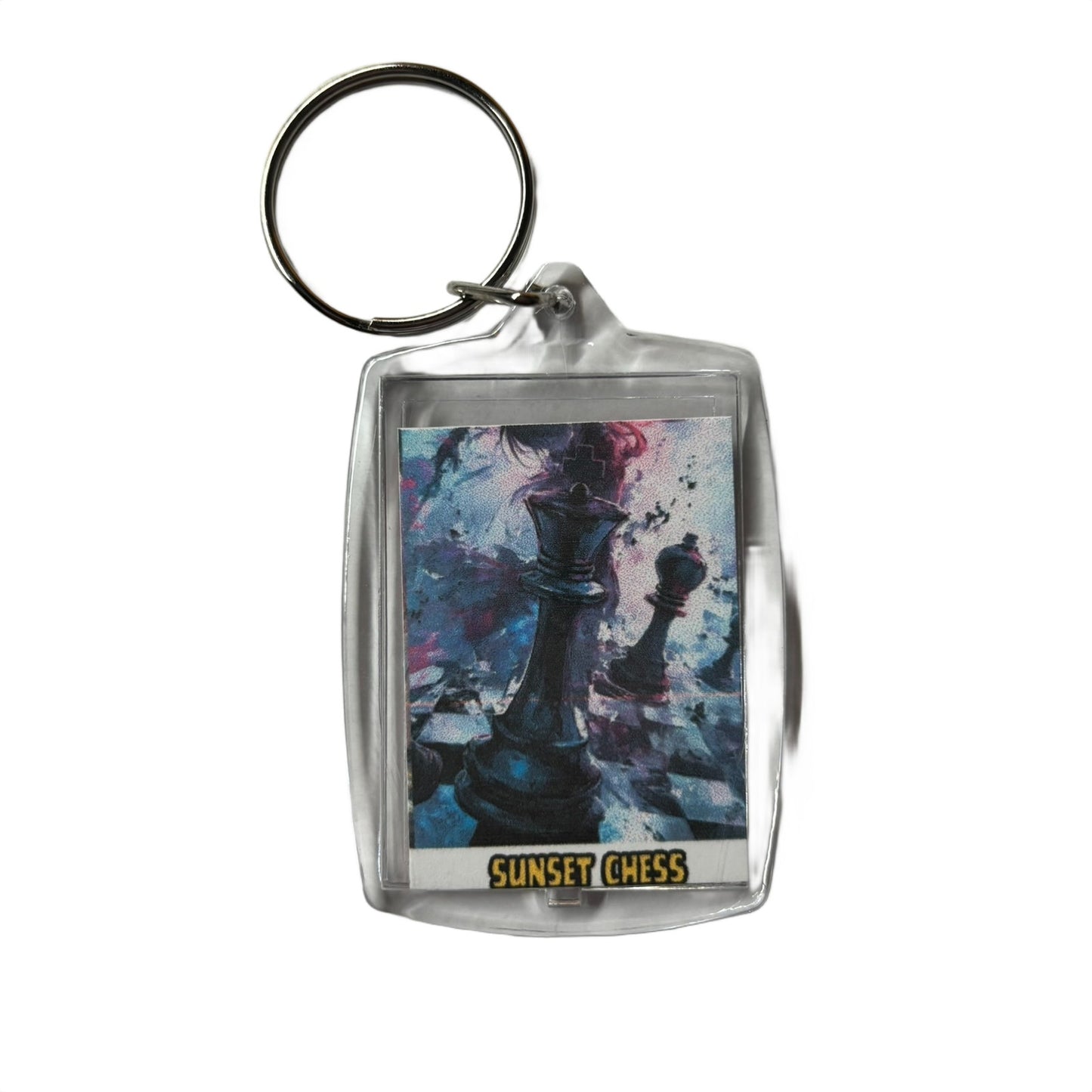 The Battle - Chess  Photo Keychain