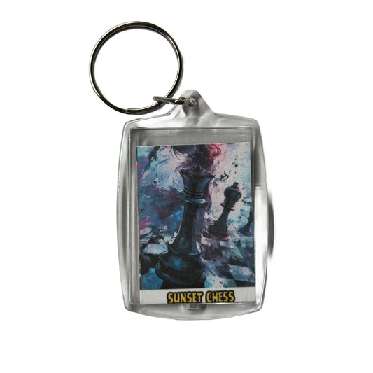 The Battle - Chess  Photo Keychain