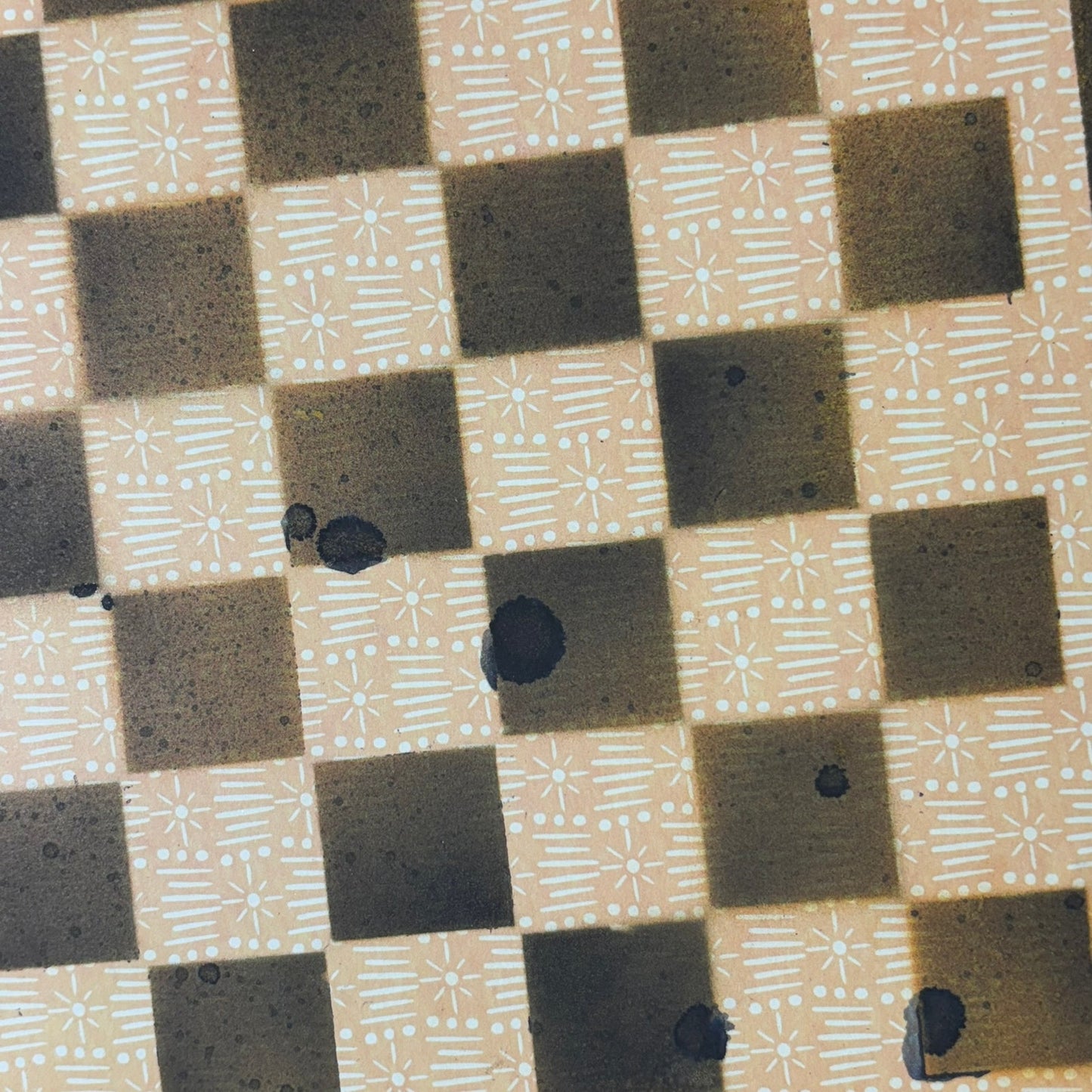 Black & Yellow - Scrapbook Chess Board