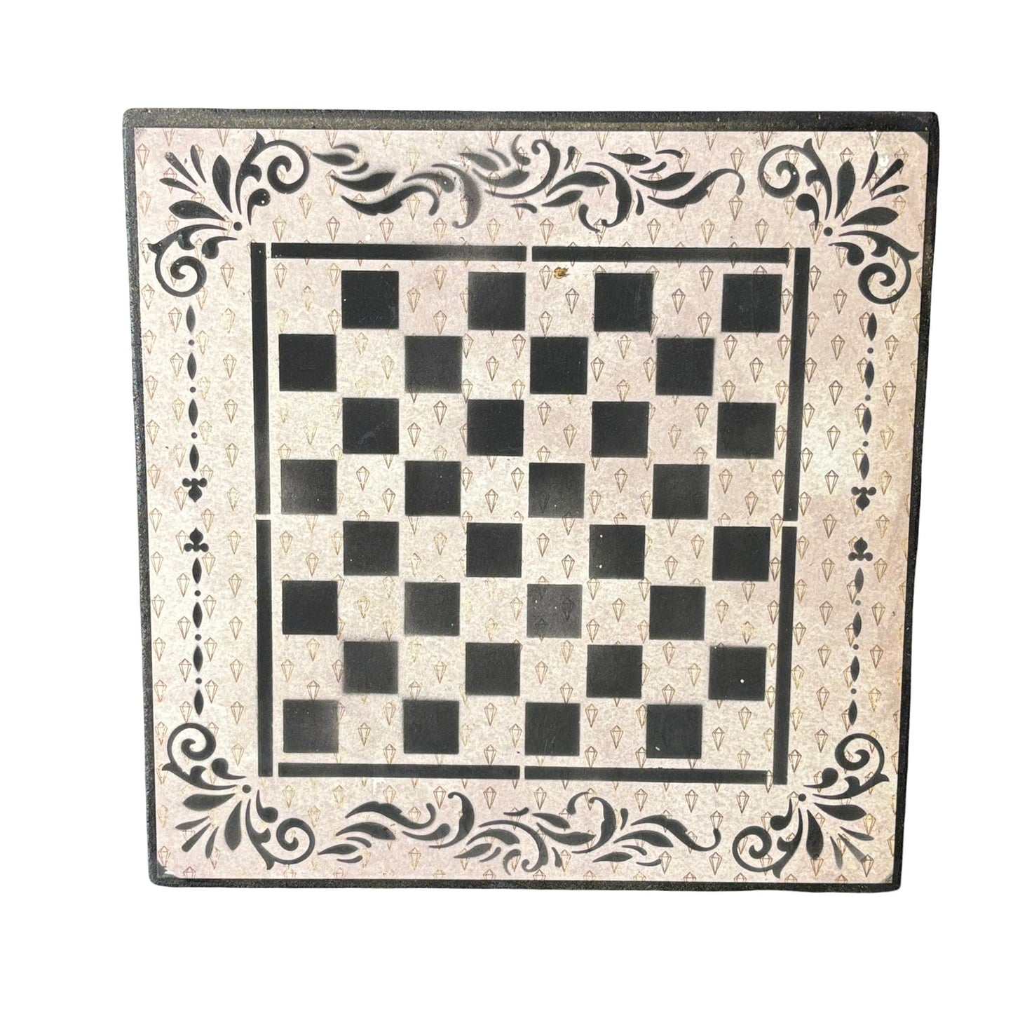 Cream Black - Scrapbook Chess Board