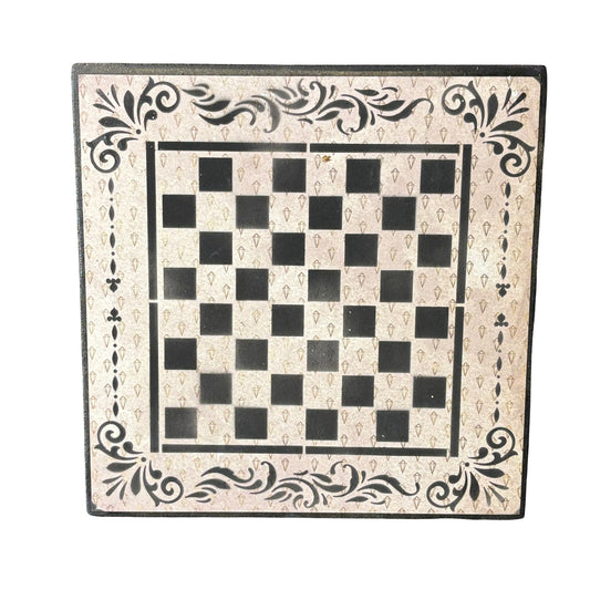 Cream Black - Scrapbook Chess Board