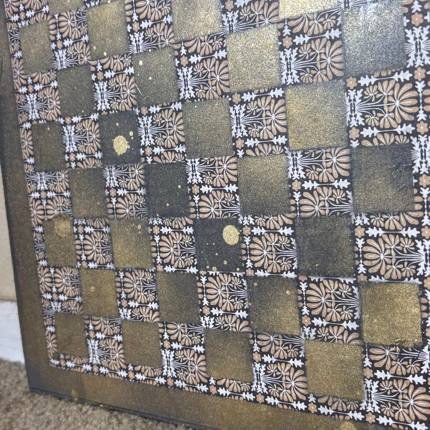 Classy Gold - Scrapbook Chess Board
