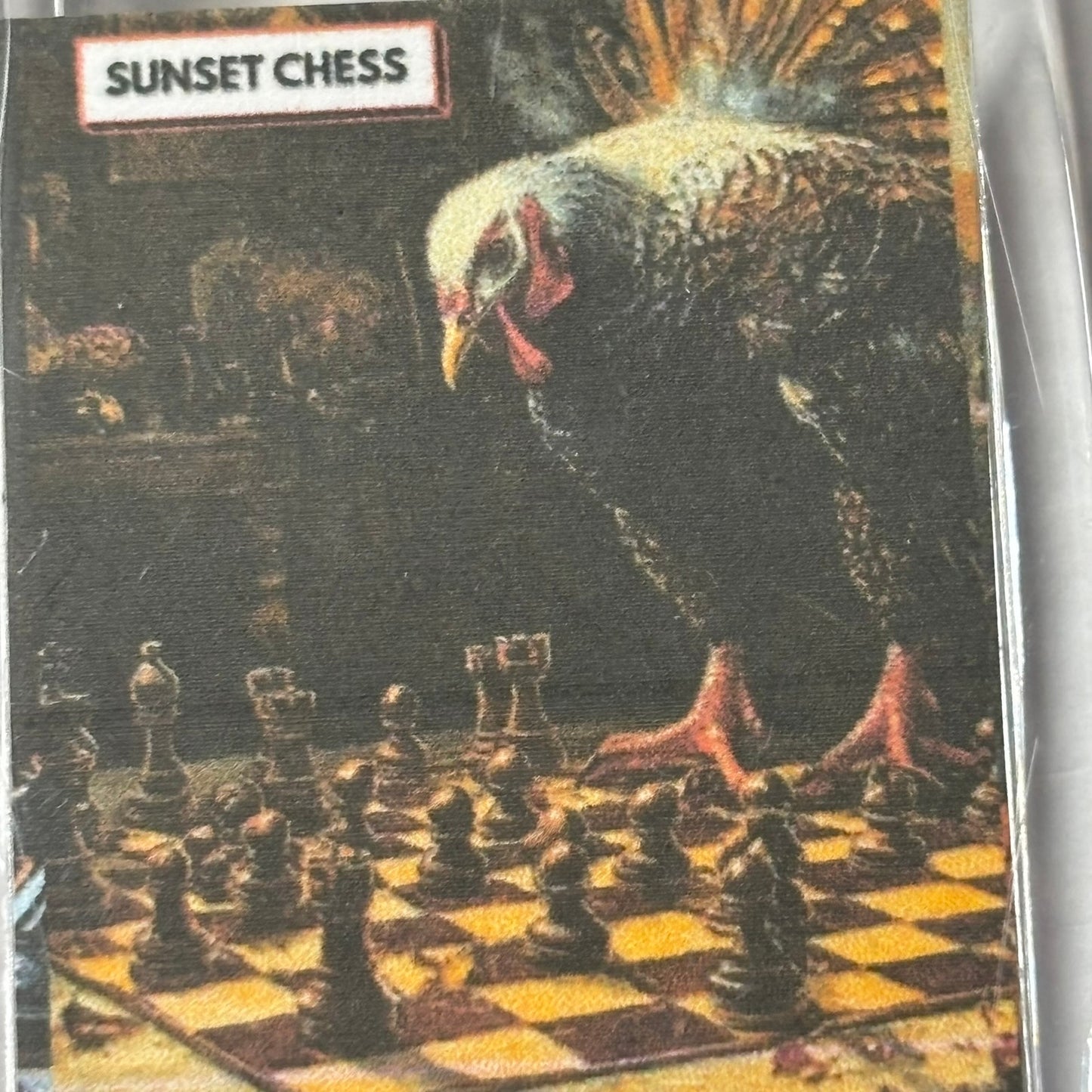 Morning Rooster - Chess  Photo Keychain