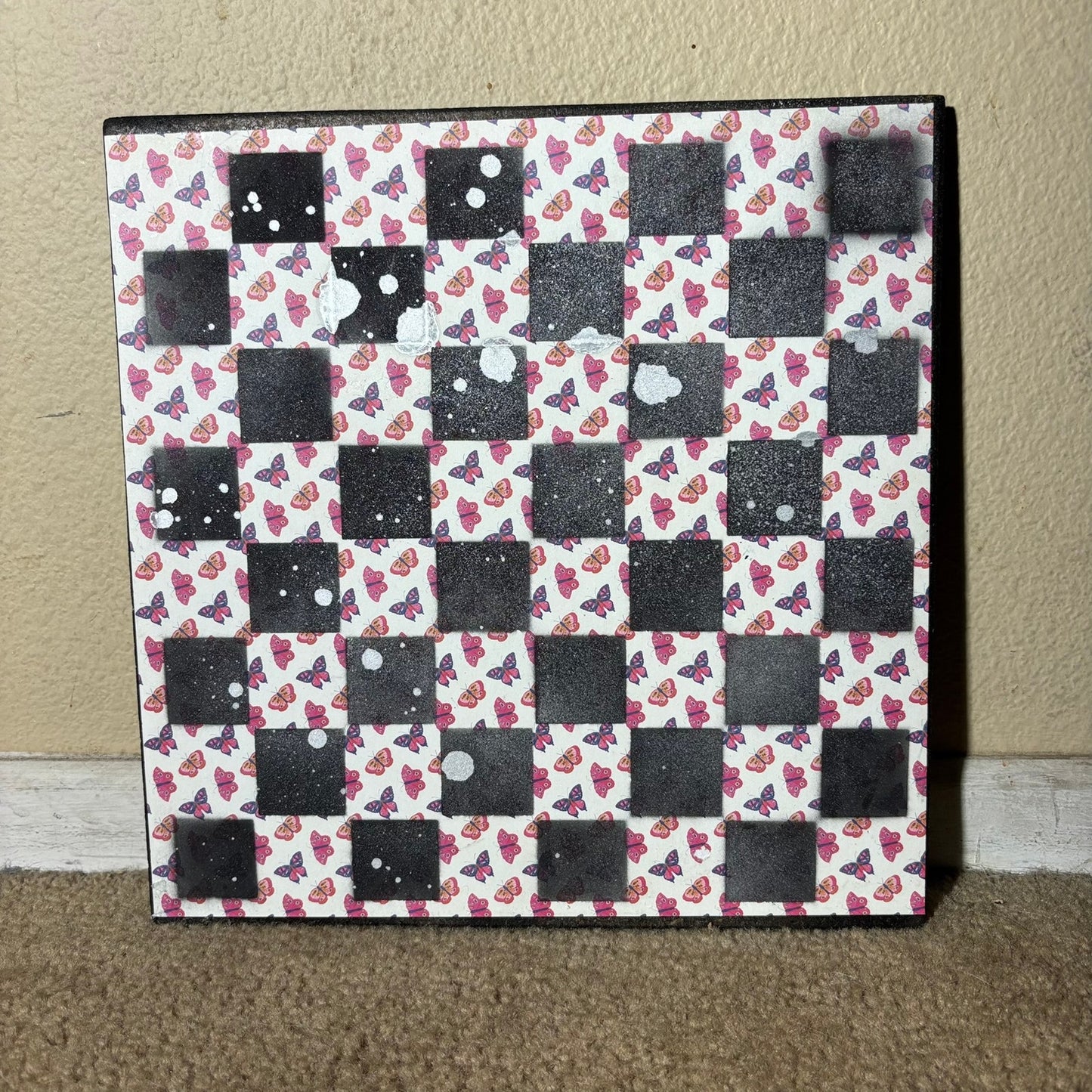 Simple Butterflies - Scrapbook Chess Board