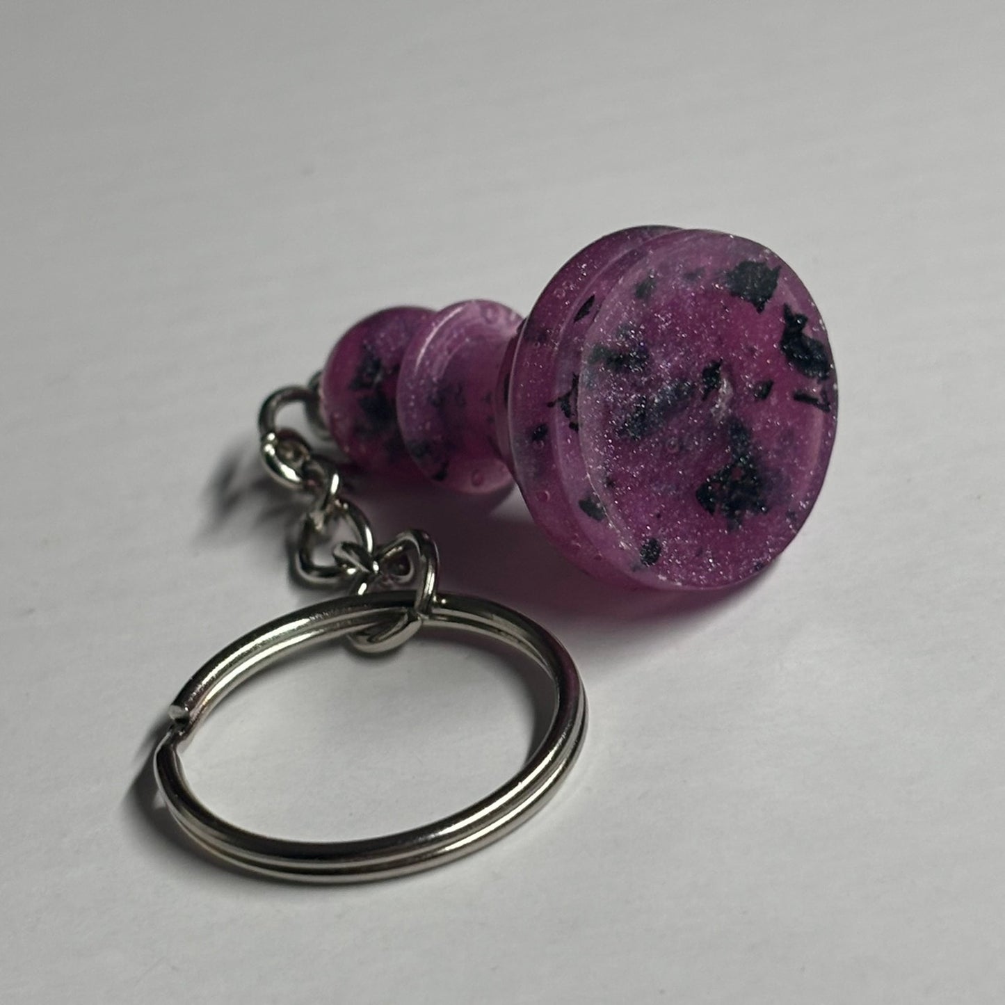 Purple Pawn - Handmade Resin Keychain