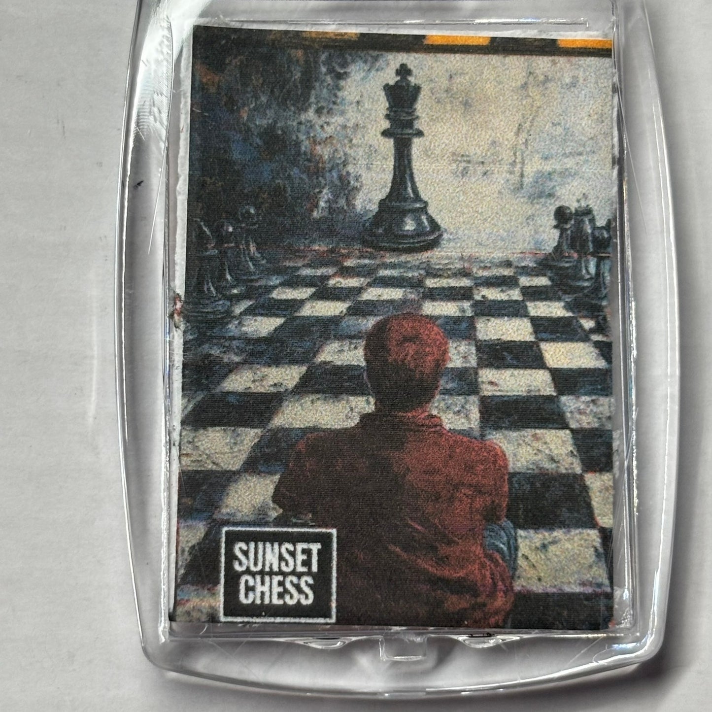 One vs One - Chess  Photo Keychain