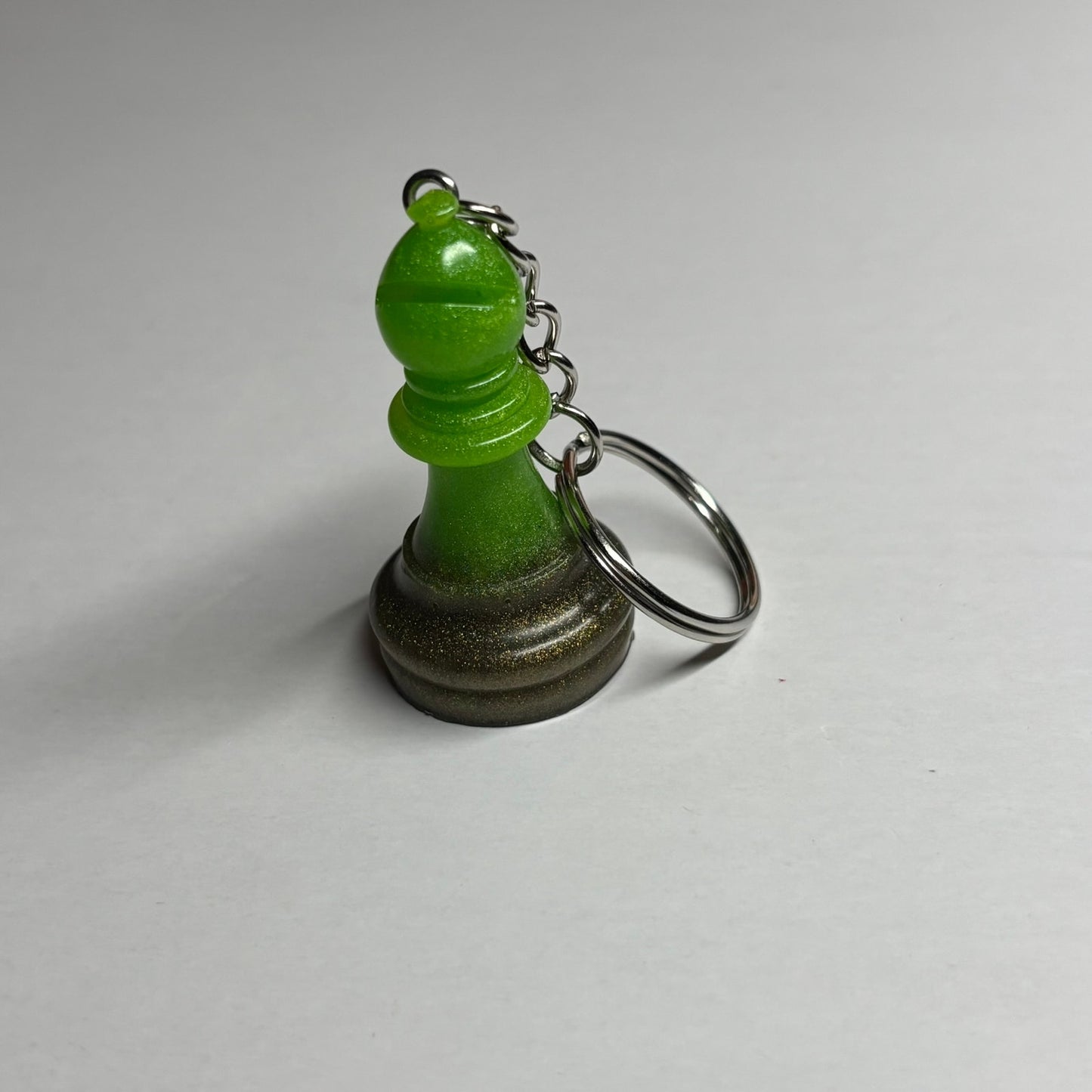 Green Vintage Bishop - Handmade Resin Keychain