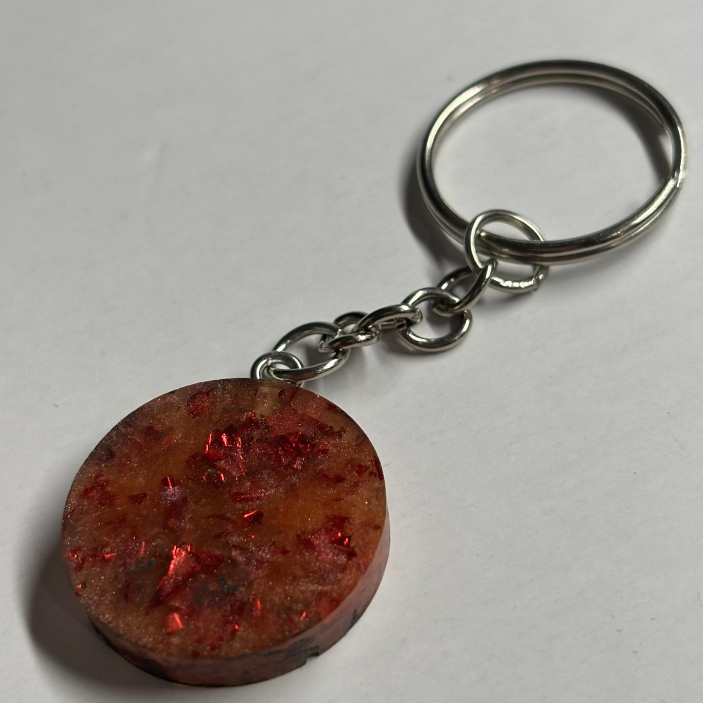 Royal Orange Pawn - Handmade Resin Keychain