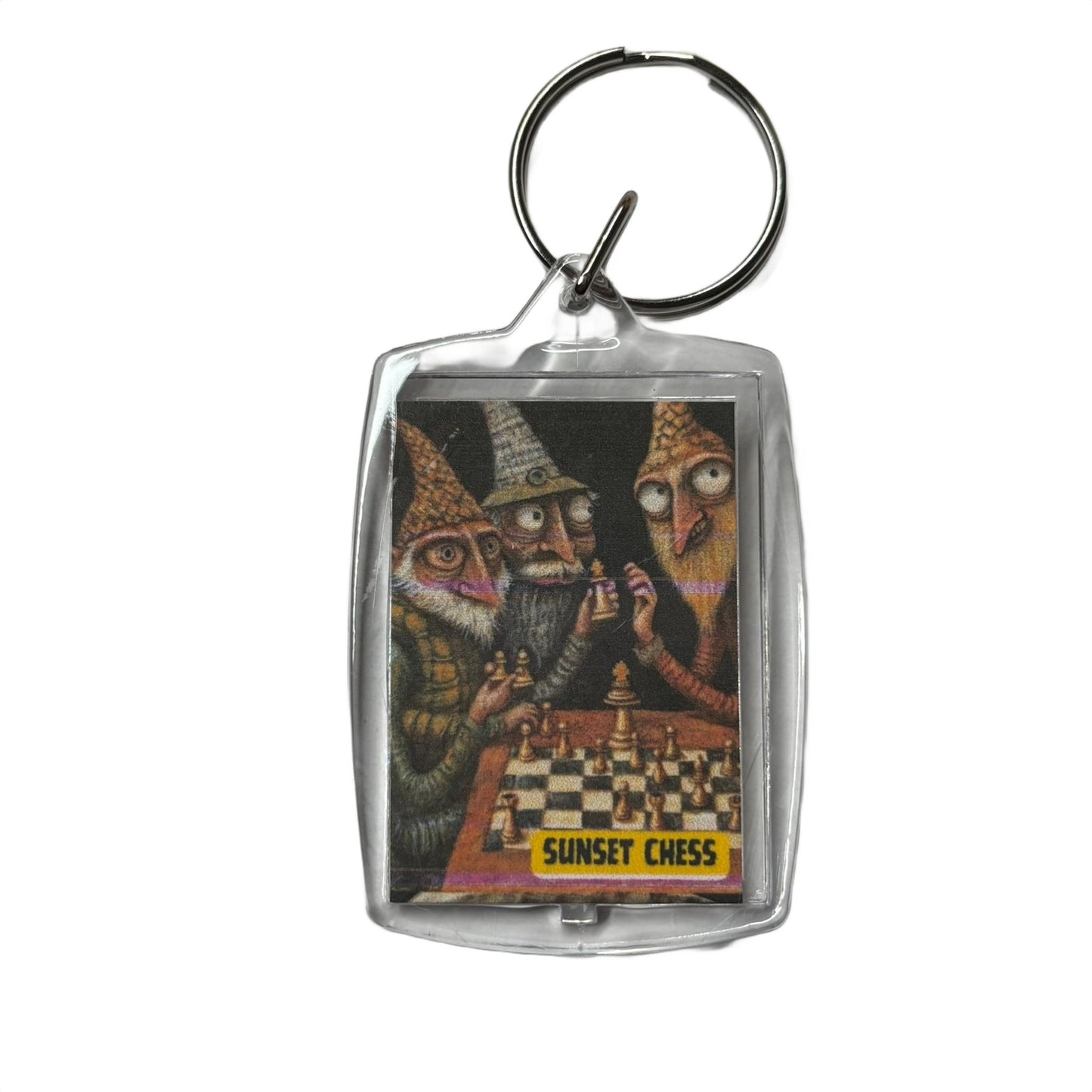 Little Men - Chess  Photo Keychain