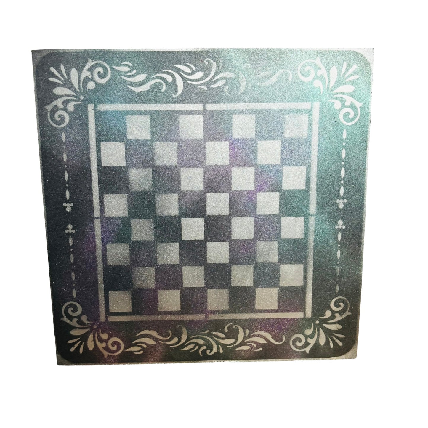 Mistic Space Hue - Painted Chess Board