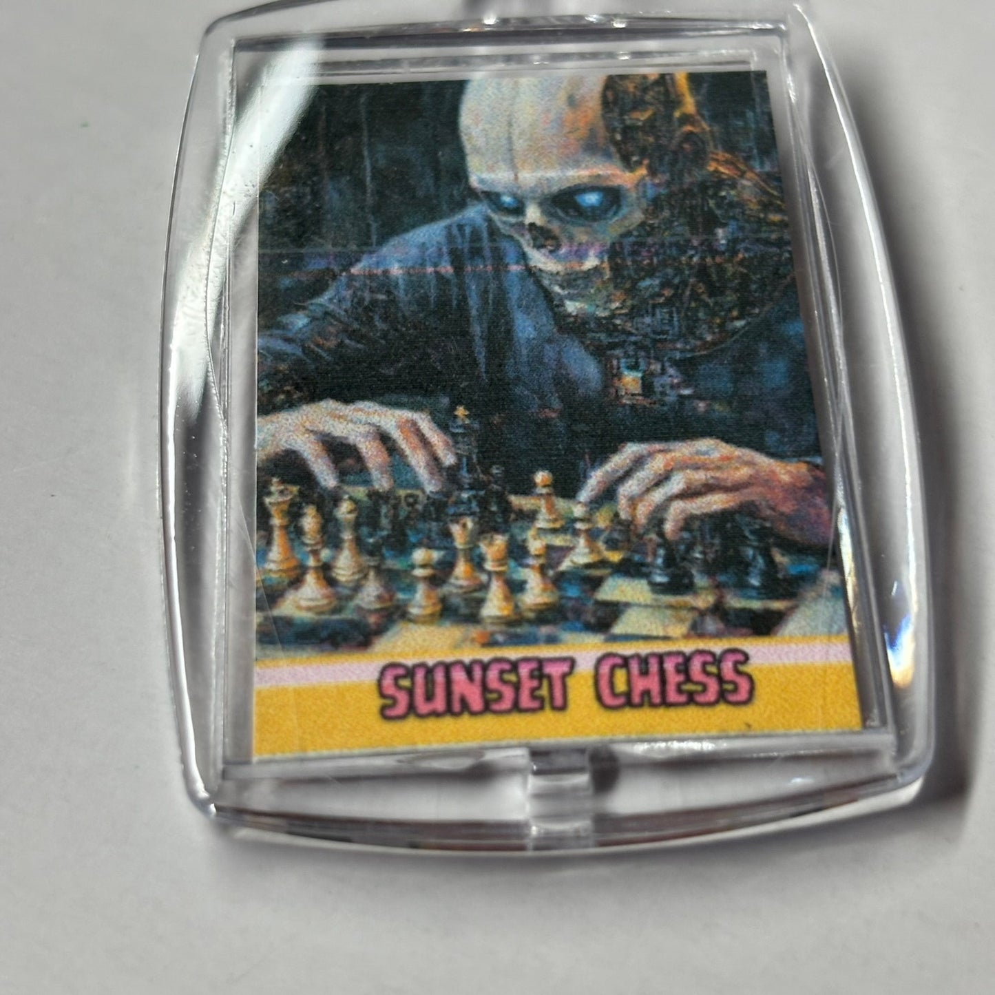Cyborg - Chess  Photo Keychain