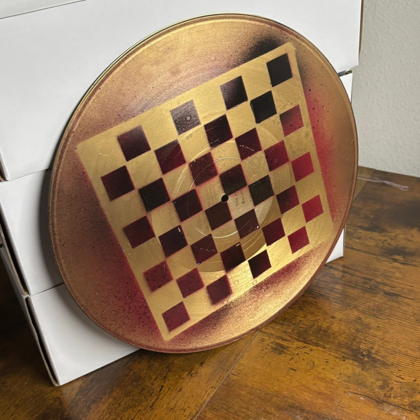 Golden Supreme Red - Vinyl Chess Board