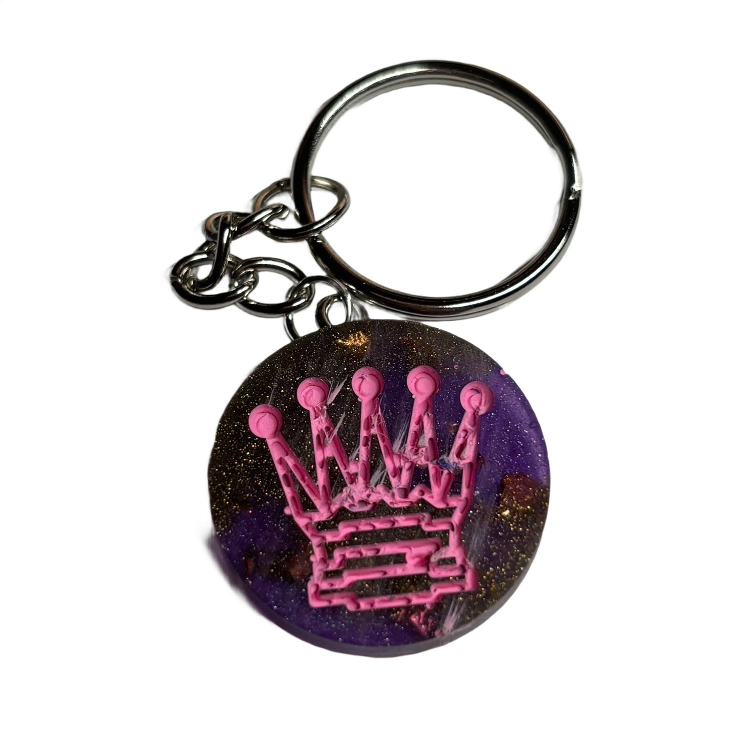 Prestigious Purple Queen - Handmade Resin Keychain