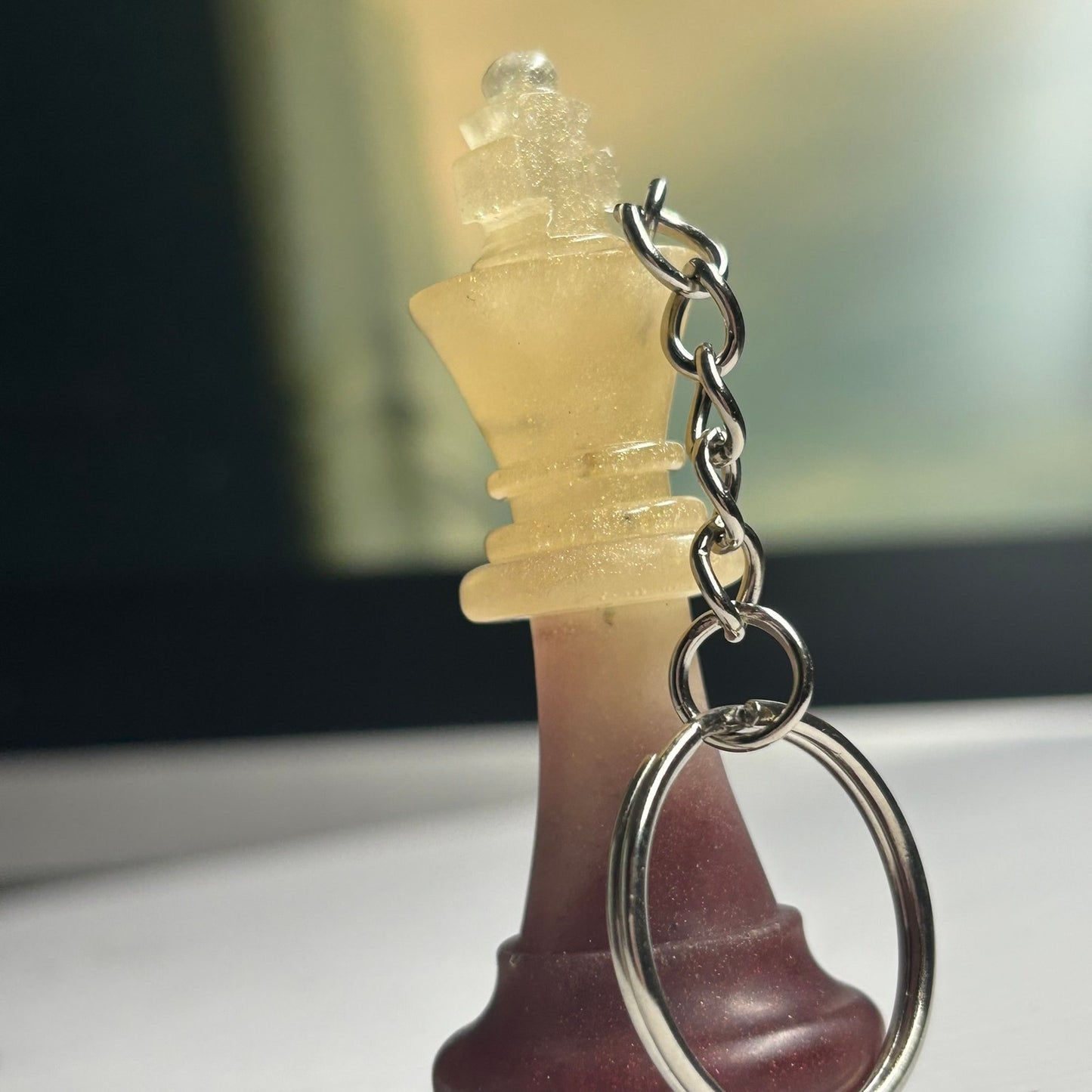 Red Velvet Bottom King - Handmade Resin Keychain