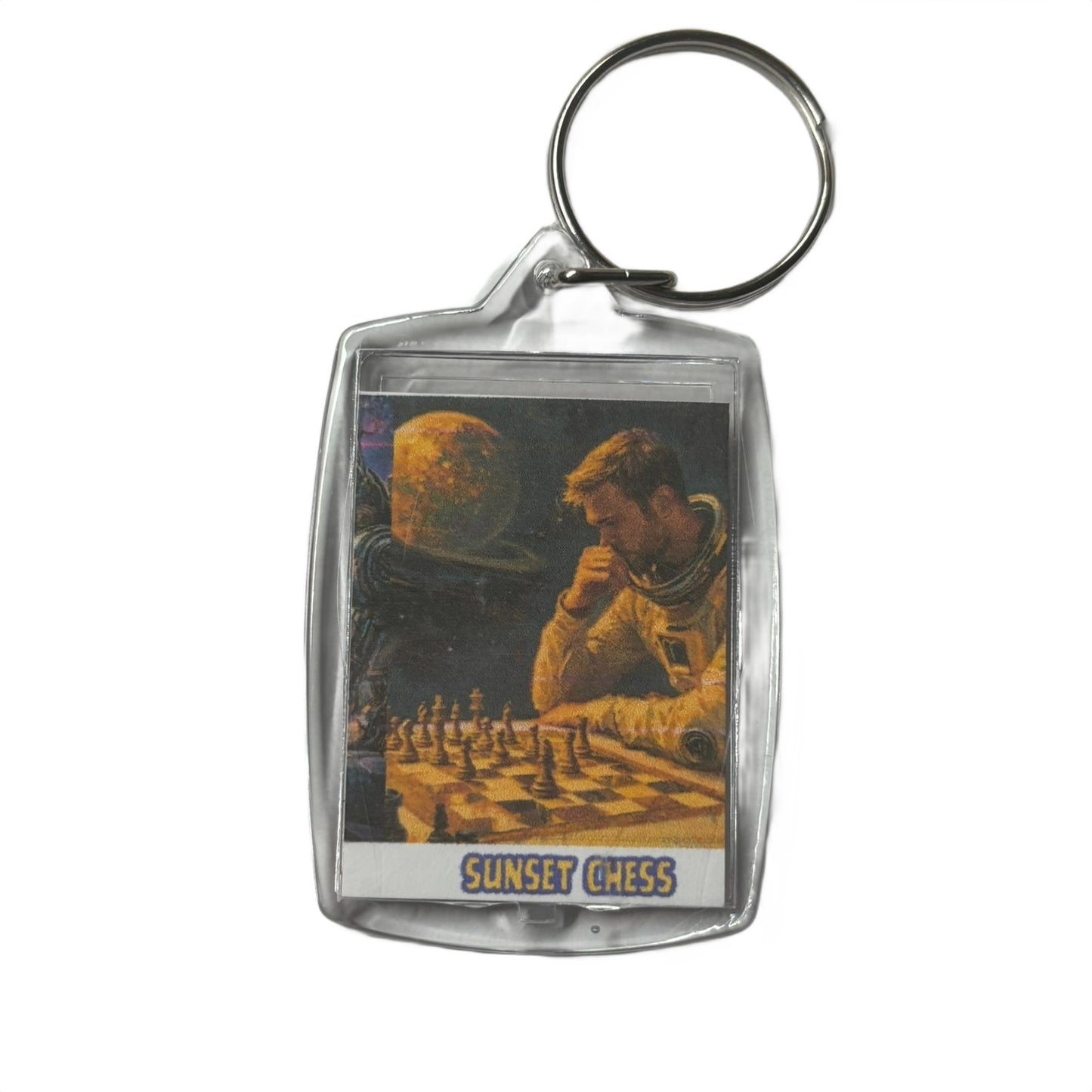 Space Man - Chess  Photo Keychain