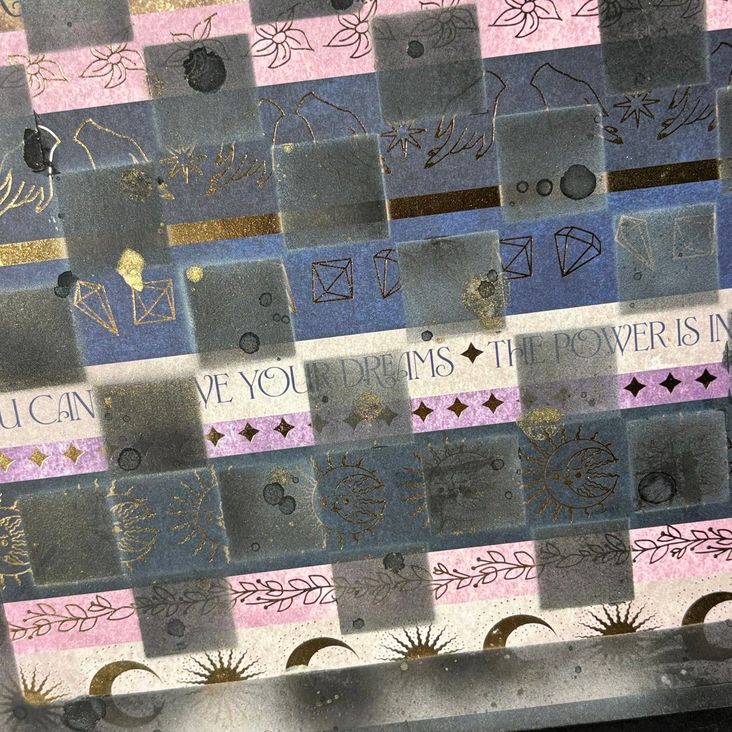 Fading Collage - Scrapbook Chess Board