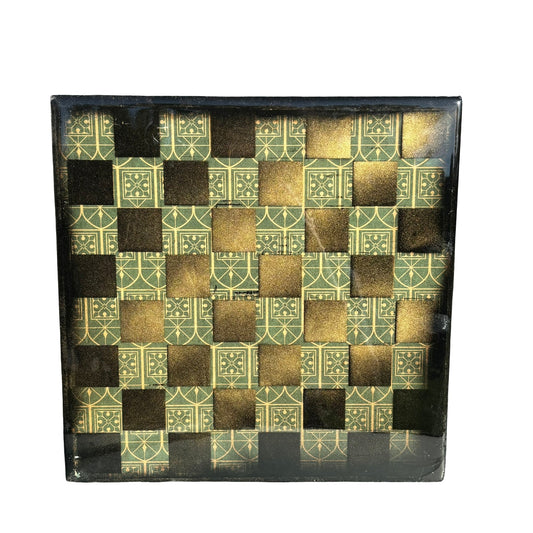 Golden Supreme Green - Resin Coated Chess Board