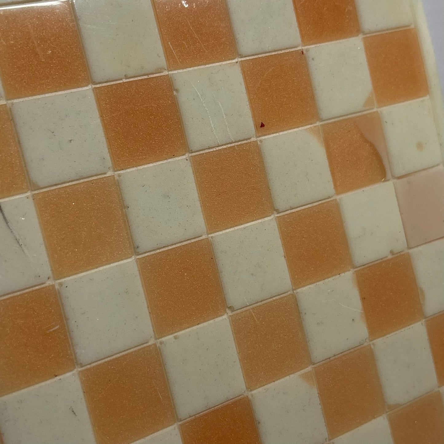Orange & White - Resin Chess Board