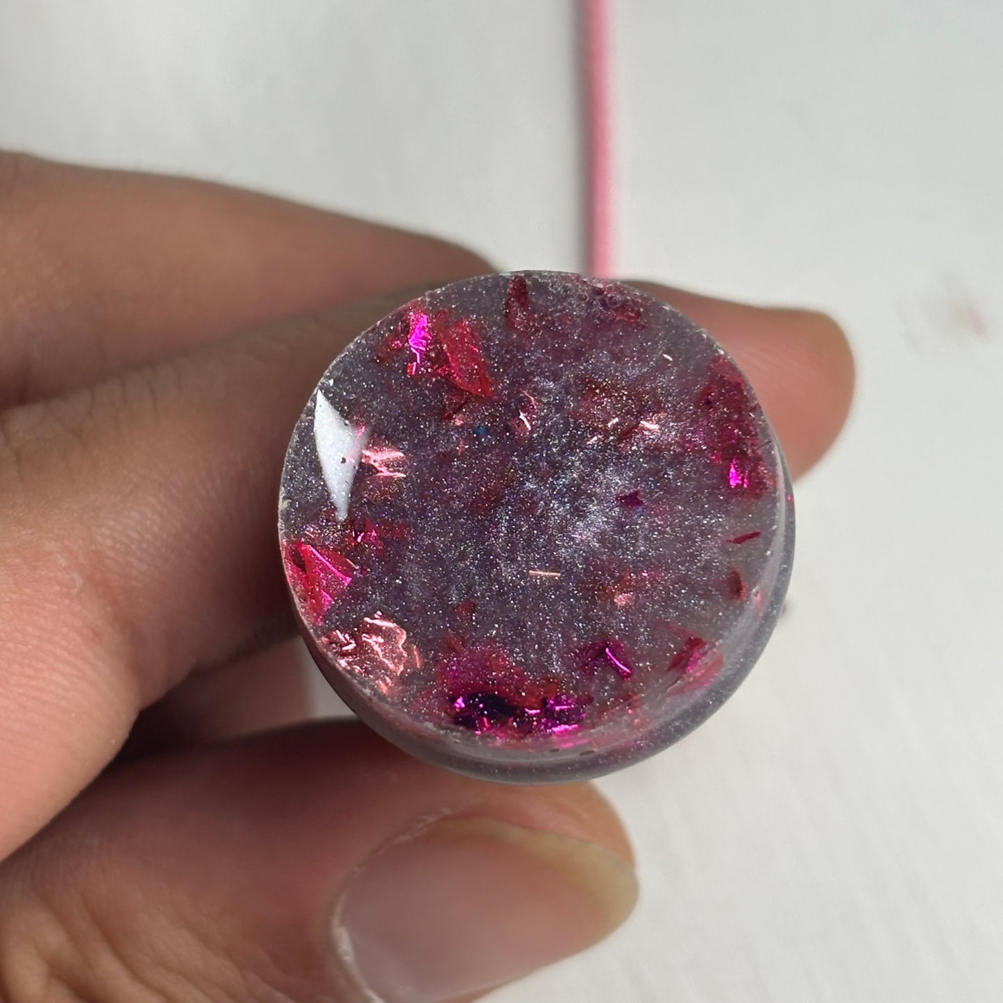 Purple Knight - Handmade Resin Chess Necklace