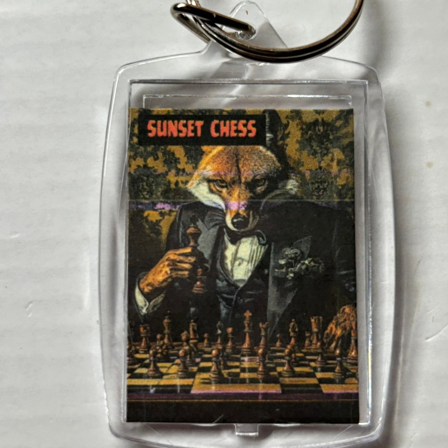 Mr. Fox - Chess  Photo Keychain
