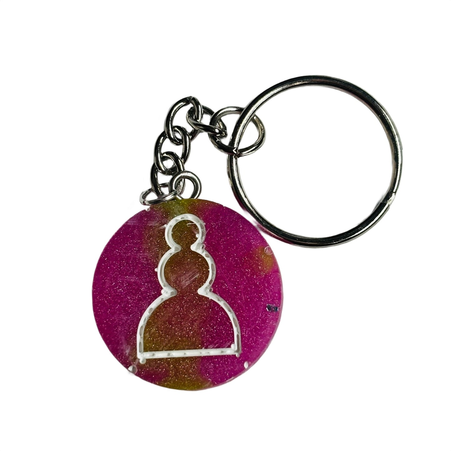 Soft Pink Pawn - Handmade Resin Keychain