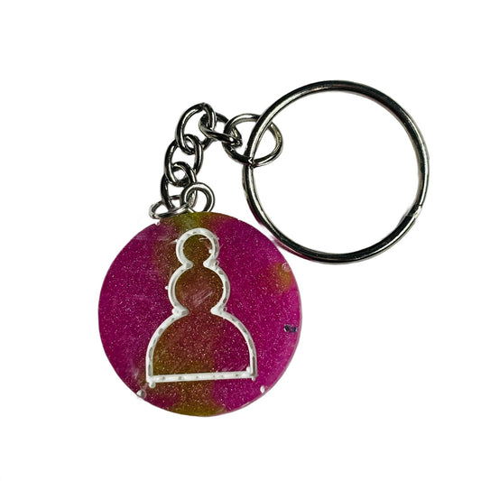 Soft Pink Pawn - Handmade Resin Keychain