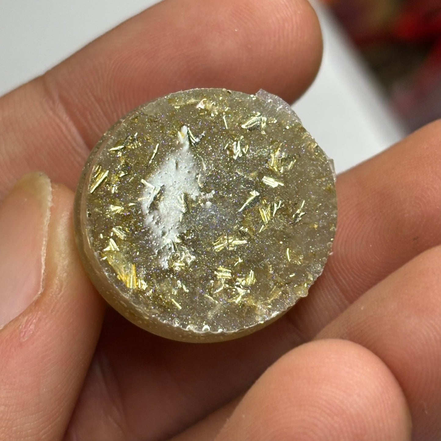 White Crystal Knight - Handmade Resin Keychain