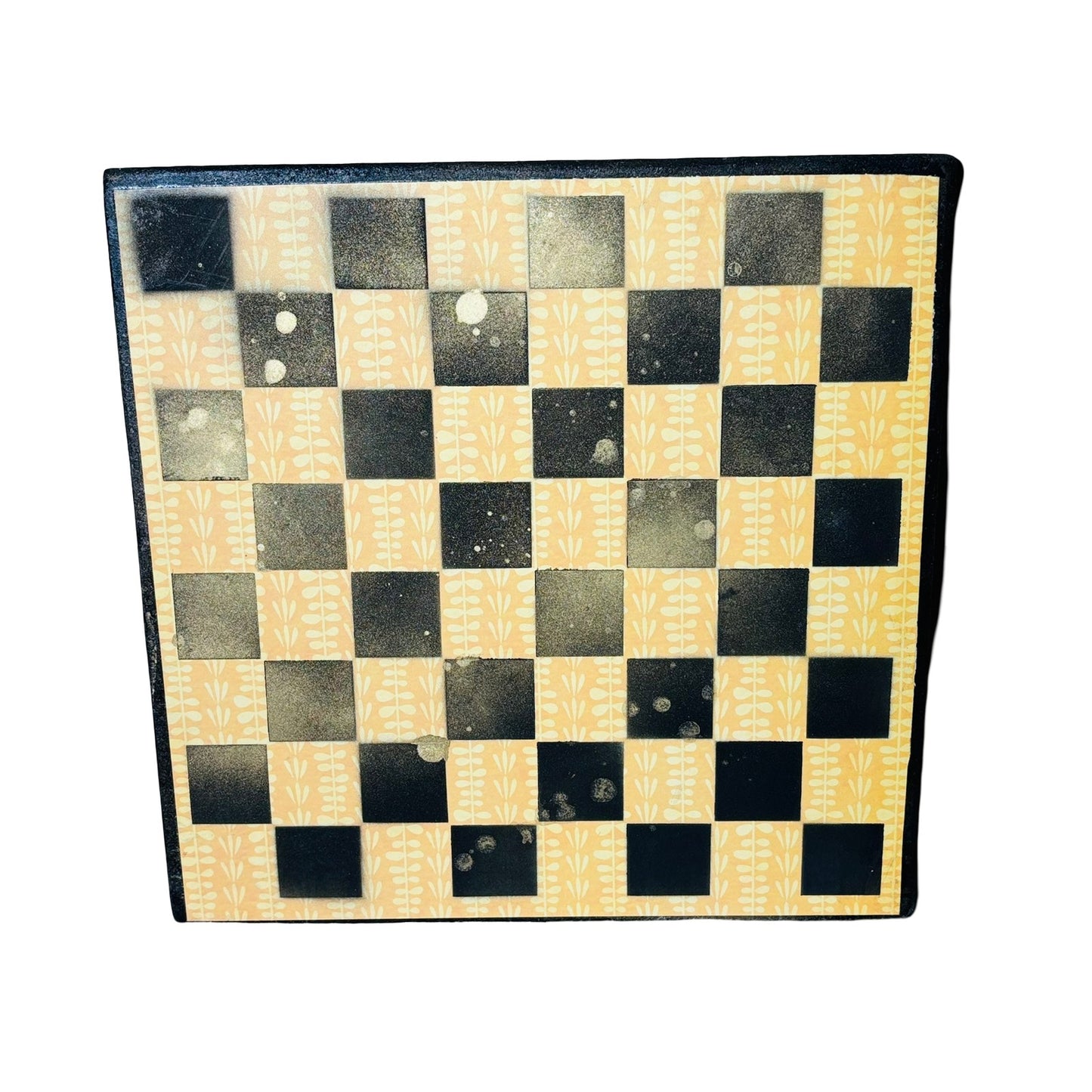 Golden Black & Yellow - Scrapbook Chess Board