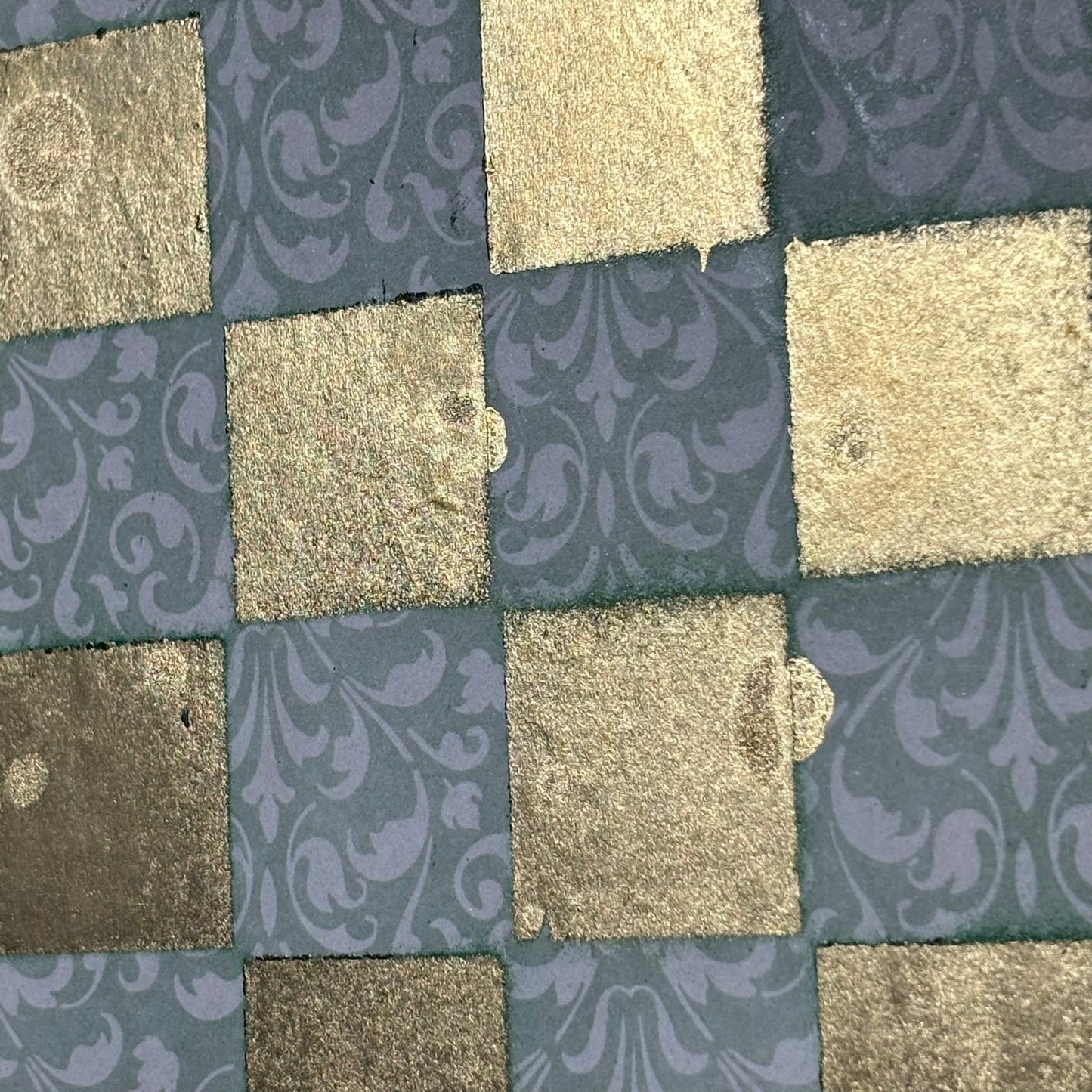 Golden Green - Scrapbook Chess Board