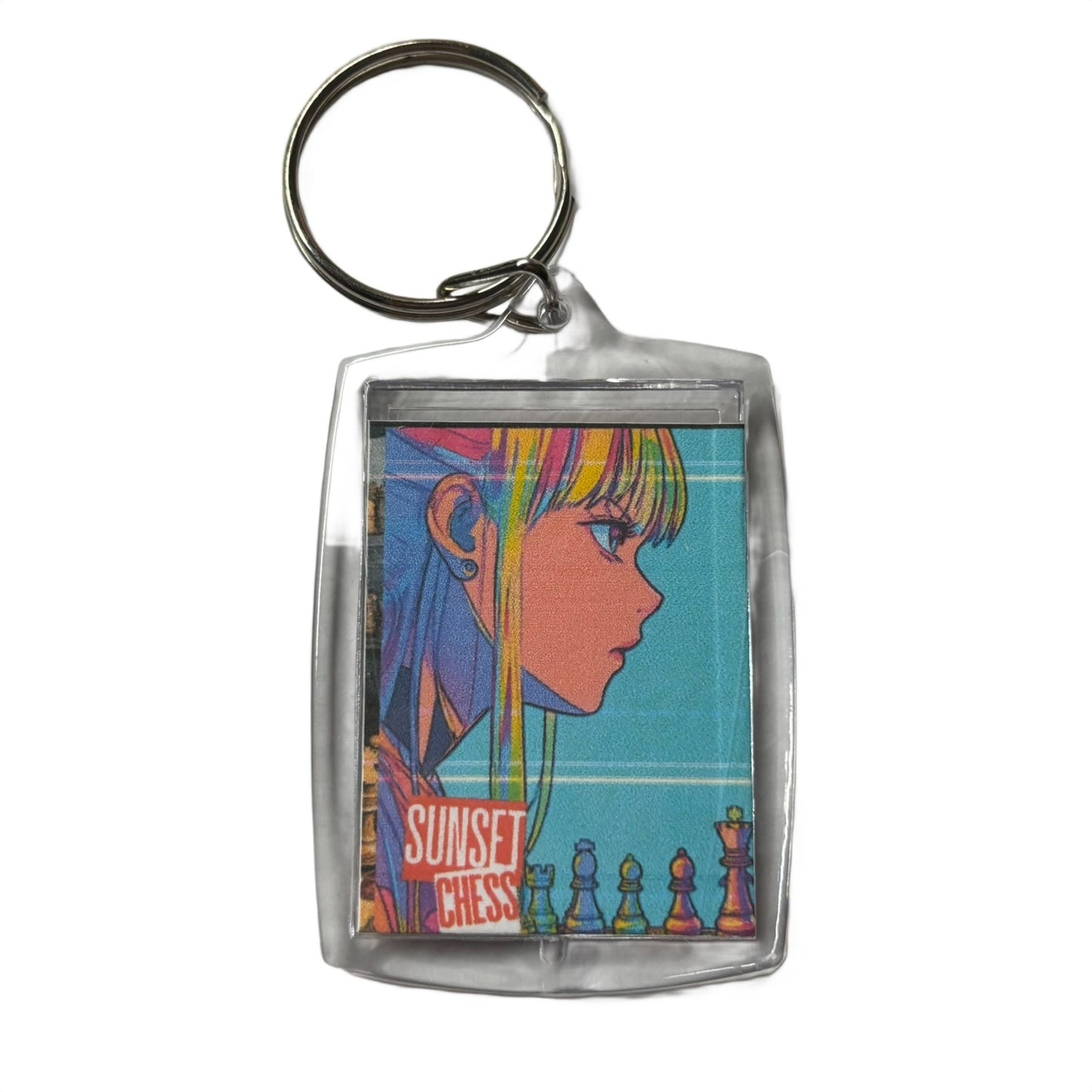 Anime Vibes - Chess  Photo Keychain