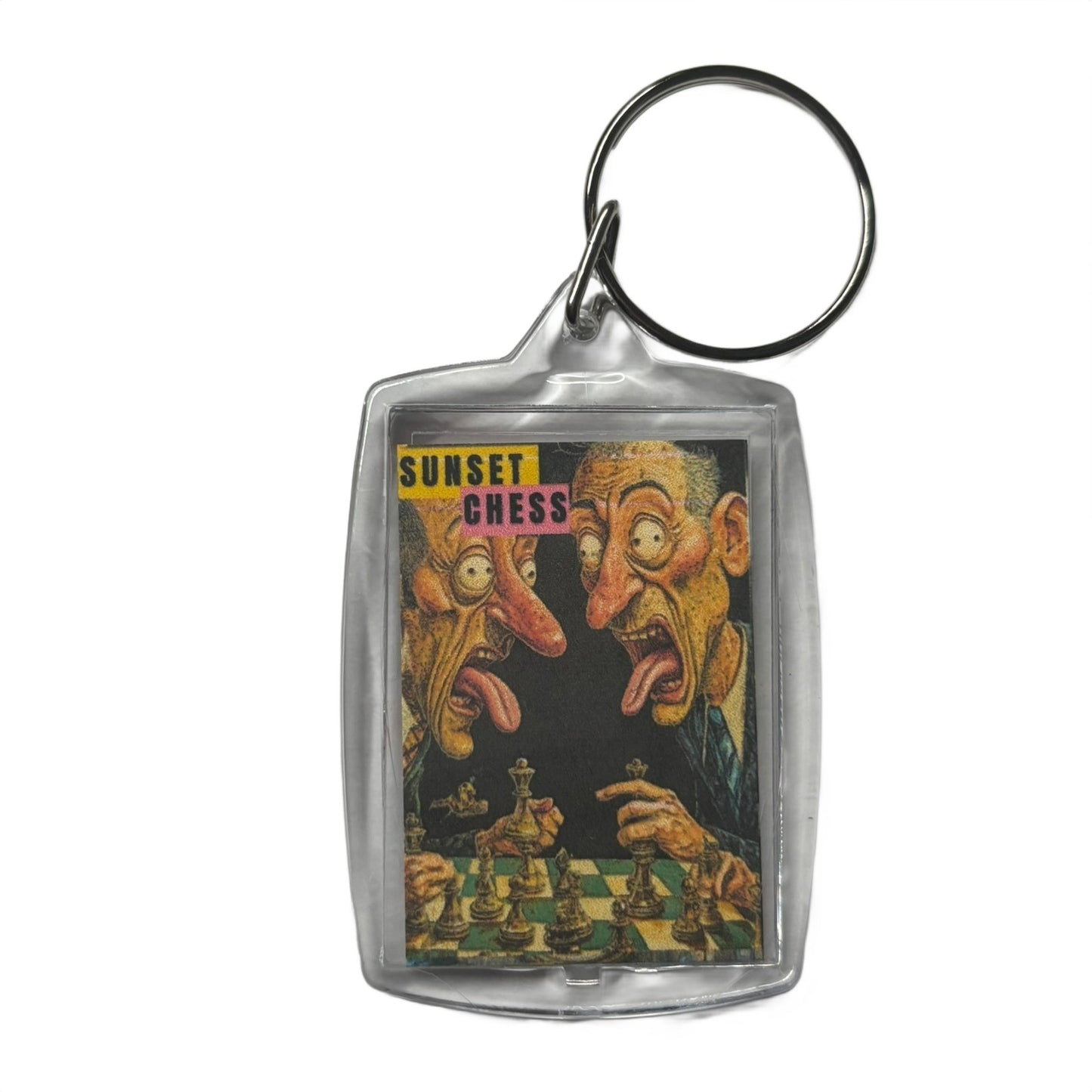 Crazy Men - Chess  Photo Keychain
