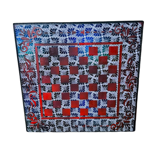 Vintage Red/Black And White - Scrapbook Chess Board
