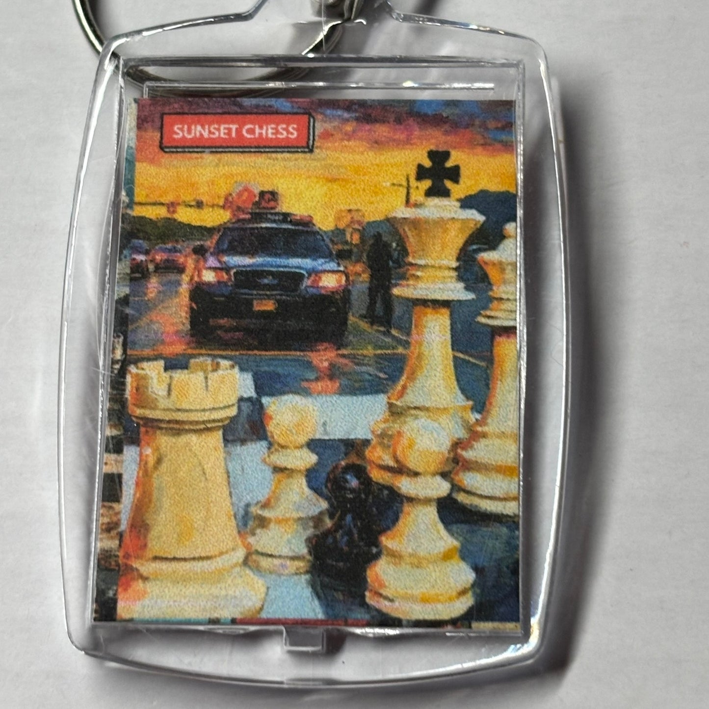 Chase Down - Chess  Photo Keychain