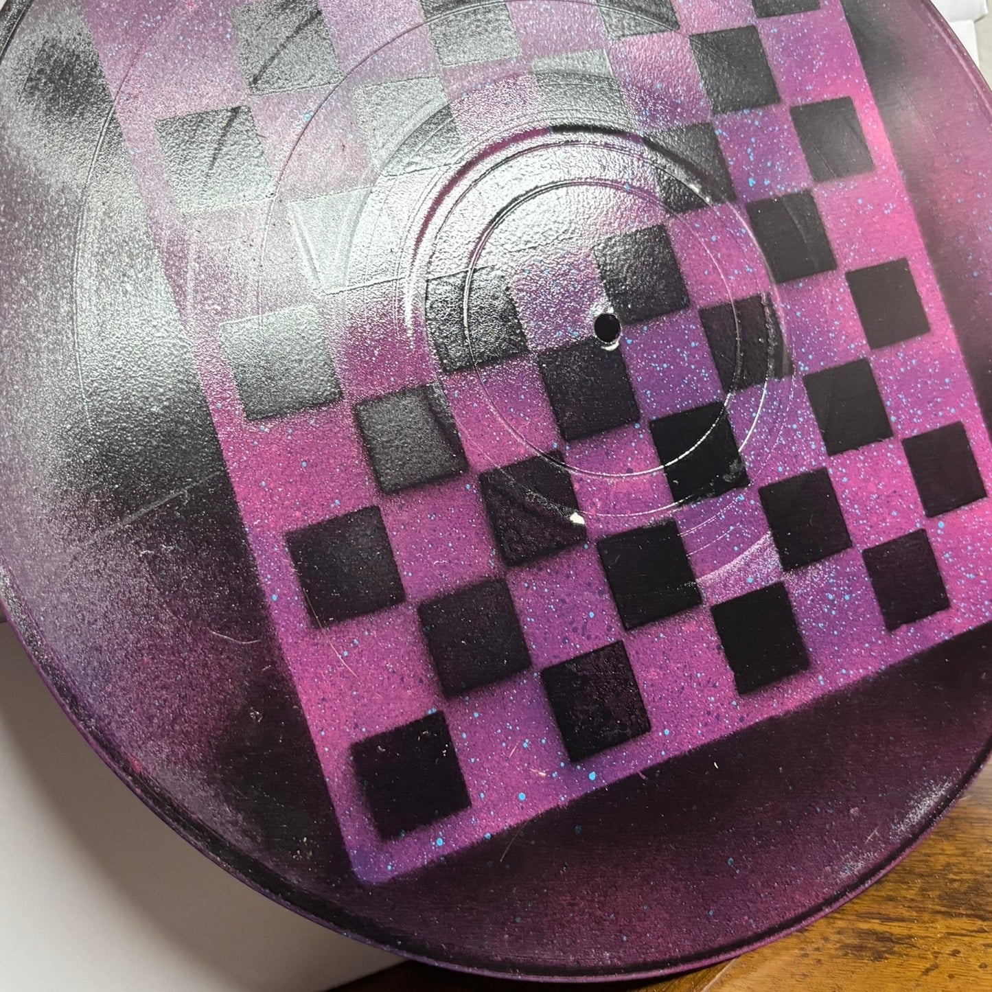 Dark Purple Void - Vinyl Chess Board