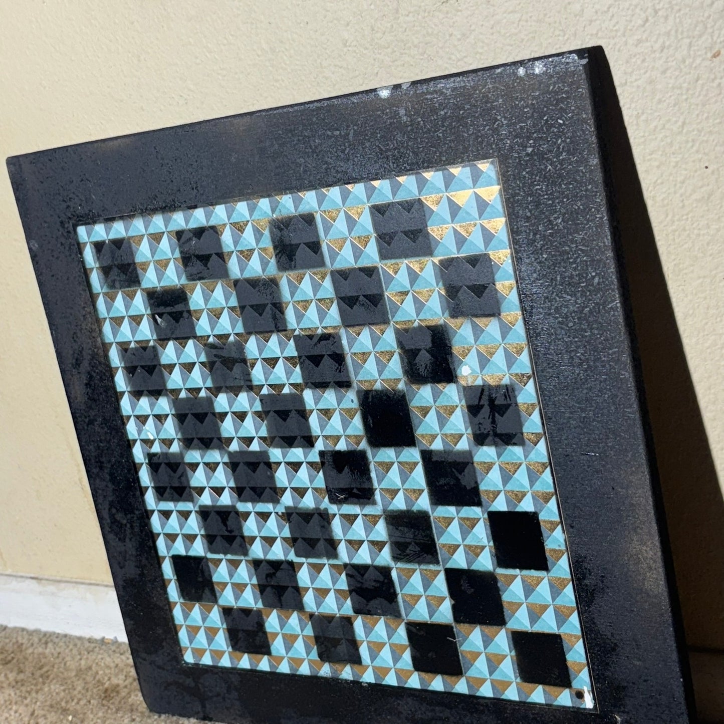 Simplistic Golden Green - Large Scrapbook Chess Board