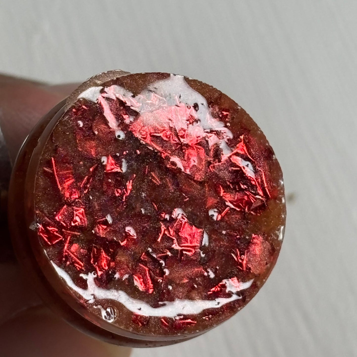 Orange Fire Queen - Handmade Resin Chess Necklace