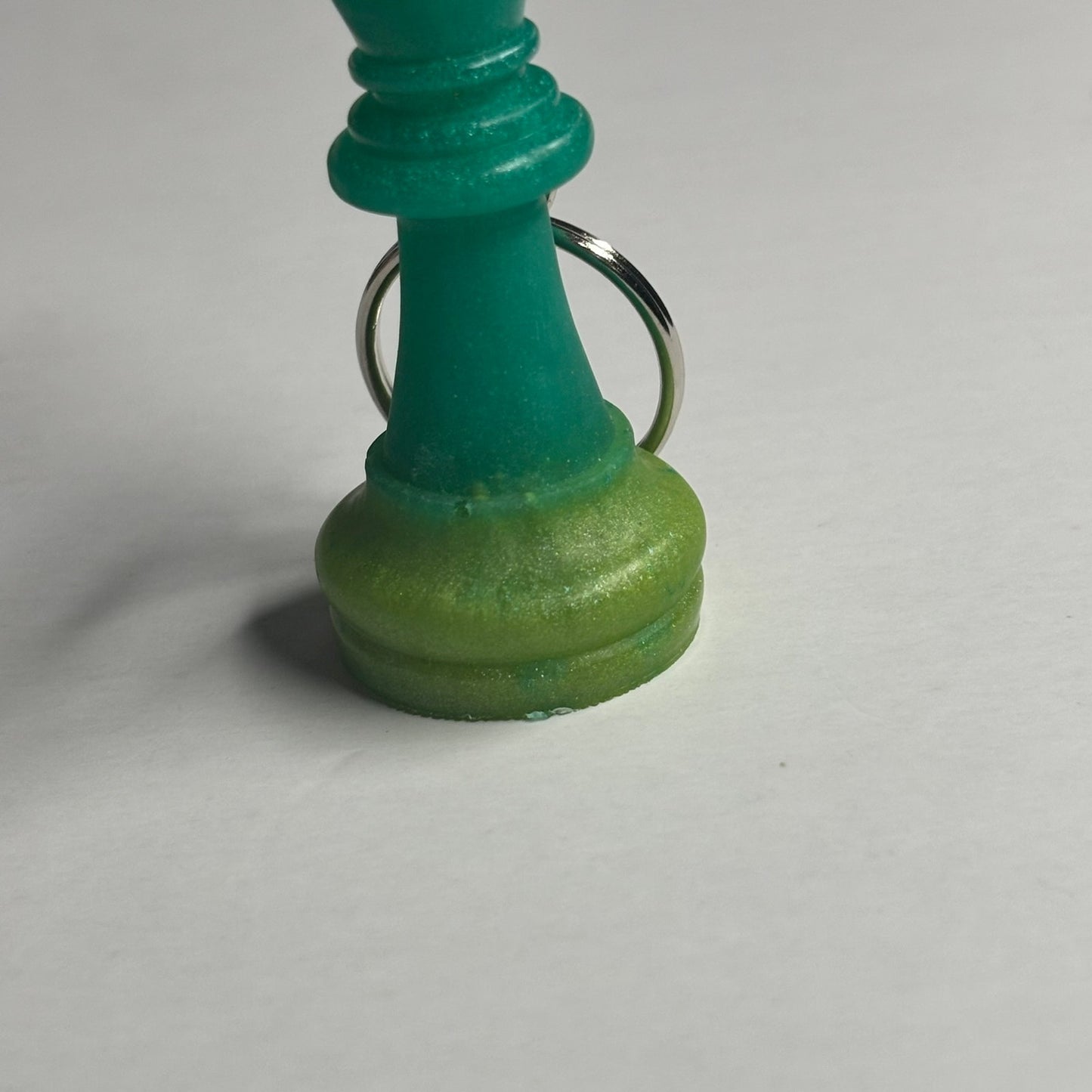 Green King - Handmade Resin Keychain