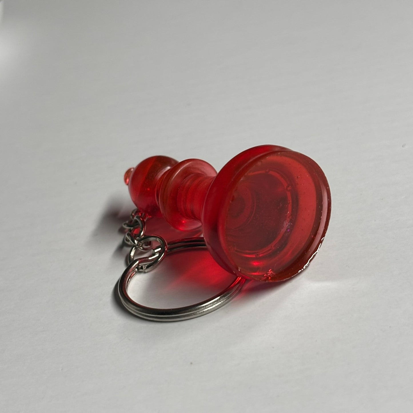 Cherry Red Bishop - Handmade Resin Keychain