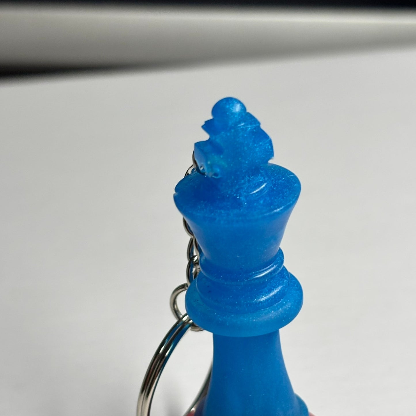 Blue/Pink King - Handmade Resin Keychain