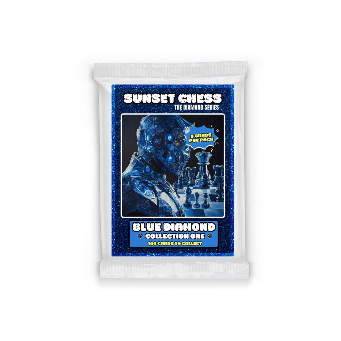 Blue Diamond Part 1 - Sunset Chess Scrapbook Card Pack