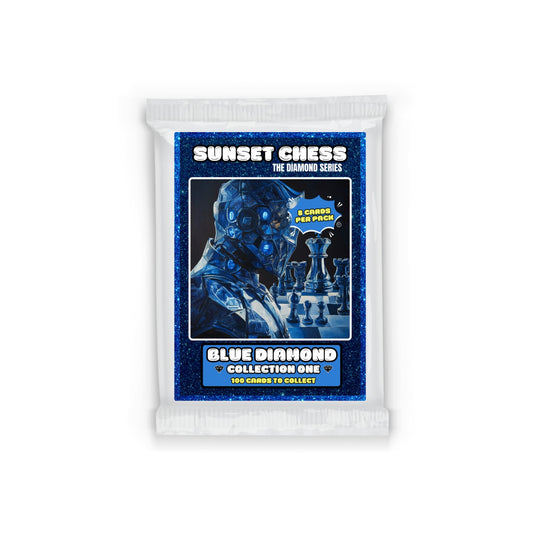 Blue Diamond Part 1 - Sunset Chess Scrapbook Card Pack