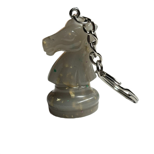 The White Knight - Handmade Resin Keychain