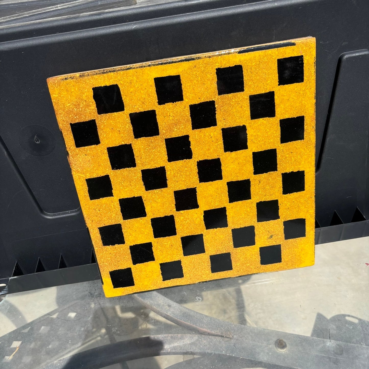Golden Yellow - Resin Coated Chess Board